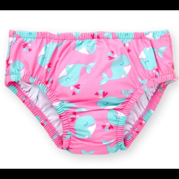healthtex Other - Healthtex Baby Girl Reuseable Swim Diaper, Pink Splash, 3-6 Months. NWT.